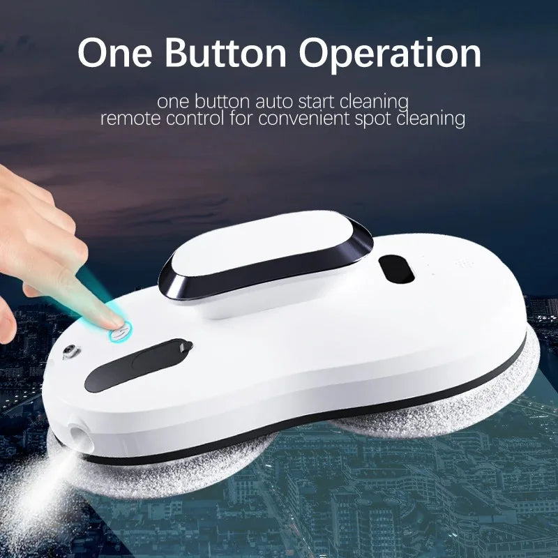 Household Window Inserting Robot Automatic Water Spray Cleaning Robot Vacuum Cleaner With Remote Control Electric Window Wiper