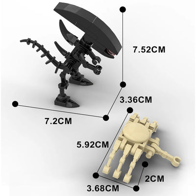 Alien and Face Hugger Bricks Model Toy Building Blocks Action Figure Juguetes For Kids and Adult Toys Birthday Gifts