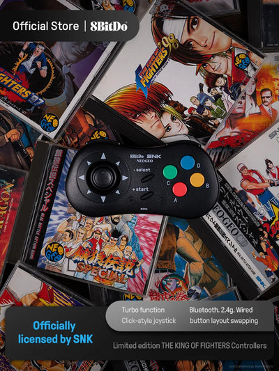 8BitDo NEOGEO Bluetooth Gamepad Game Controller For Windows 10, 11, PC, Android, and NEOGEO mini Game Accessories by SNK