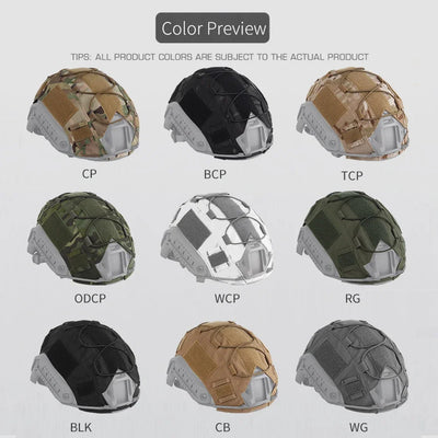 Tactical Helmet Cover for FAST Airsoft  Helmet Camo  Tactical Militar Army  Helmet Accessories With Elastic Cord