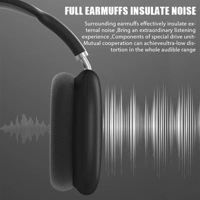 New P9 Wireless Bluetooth Headphones Noise Cancelling with Microphone Pods Over Ear Sports Gaming Headset for Apple IPhone