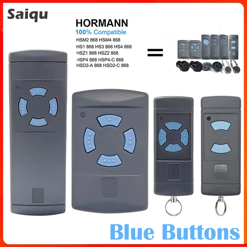 Remote Control 868 MHz HORMANN HSM4 HSM2 HS2 HS4 HSE2 HSE4 HSZ1 HSZ2 HSP4 Garage Door Remote Command Remote