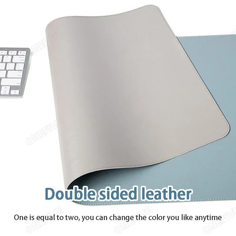 Mouse Pad Large Size Office Desk Protector Mat PU Leather Waterproof Desktop Keyboard Desk Pad Gaming Mousepad PC Accessories