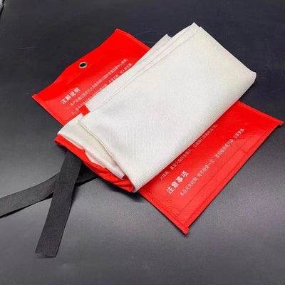 1.0M×1.0M Household Emergency Fire Blanket Fighting Fire Extinguishers Glass Fiber Flame Retardant Cloth Escape Safety Cover