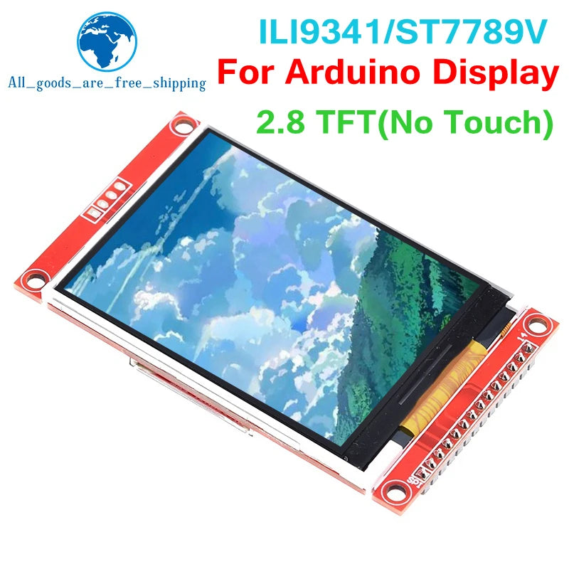 2.8" 240x320 SPI TFT LCD Serial Port Module With PCB Adapter Micro SD ILI9341 / ST7789V 5V/3.3V 2.8 inch LED Display For Arduino