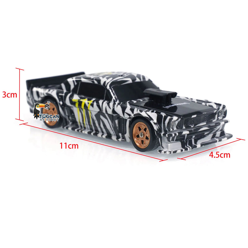 Gifts Outdoor Toys 1/43 2.4g RTR Gyro RC Mini Race Cars Controlled Drift Car 4WD High-Speed Motor Vehicle Model for Boys TH23884