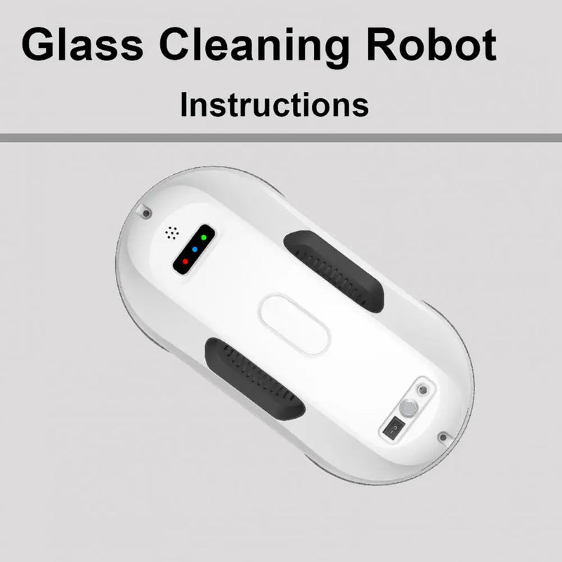 1 Set 650mAh Edge Detection Electric Window Cleaner Robot with Power-off Protection Remote Control Automatic Glass Cleaner