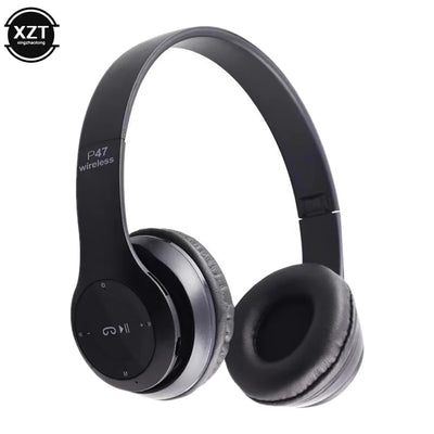 New Stereo P47 Bluetooth-compatible Collapsible Talking Headset Wireless Headphones With Cable And Microphone Gaming Accessories