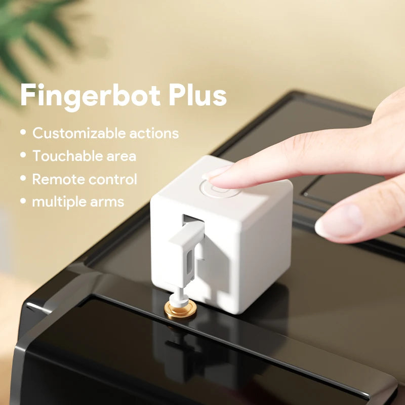 Tuya Wifi +Bluetooth / Zigbee Fingerbot Plus Switch Bot Garage Curtains Button Robot Pusher Smart Home Alexa Google Home Voice