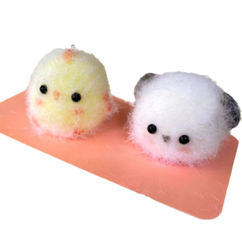 Mini Relief Squeeze Toy Sticky  Mini Chick Pig Dog Stress Relief  Toy