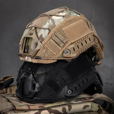 Elastic Cord Tactical Military Combat Helmet Cover Anti-scratch Nylon Mesh Helmet Cloth Magic Outdoor Field Equipment