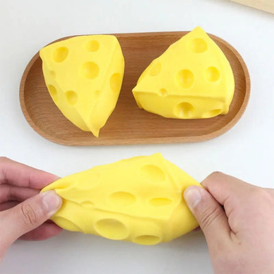 Squeeze Cheese Fidget Toy, - Stress Relief Plush, Squeeze Cheese - Autism/ADHD Cheese Wedge Toy - 1 PCS