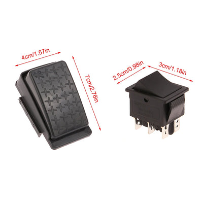 6/12V Toy Pedal Auto-Reset Control Switch Plastic Pedal Replacement Compatible for Kids Ride On Baby Toy Car Accessories