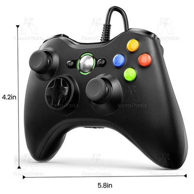 Xbox 360 Controller USB Wired Remote Gamepad PC Gaming Control Dual Vibration Joystick Video Game Console Joypad Accessories