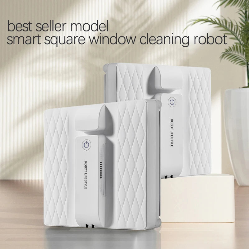 Window Robot Cleaner Auto Spray Water Electric Glass Washer New Robotic Wiper Smart Frame Detection APP Remote Control Home