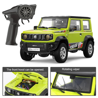 HG4-53 Pro Licensed SUZUKI JIMNY 1/16 Scale 2.4GRemote Control Car Simulation Light Sound Smoke Systerm Proportional RC Crawler