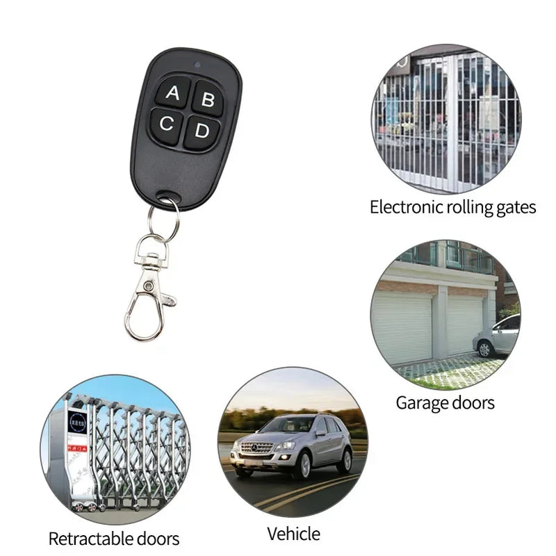 50pcs/lot 433MHz Copy Remote Control Electric Garage Door Opener Remote Control Duplicator Clone Cloning Code Controller