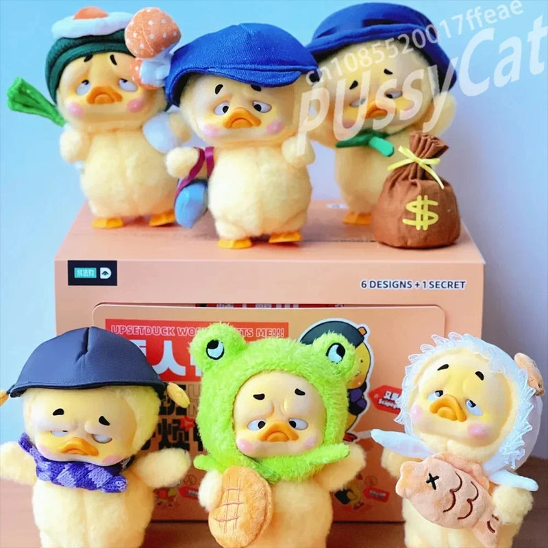 In Stock Upset Duck Work Upsets Me Blind Box Hard Working Duck Mystery Box Surprise Gift Troublesome Duck Action Figure Toys