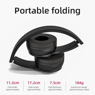 Stereo P47 Wireless Headphones Bluetooth 5.0 Earphones Foldable Gaming Headset Sport Headphone with Mic Music Earbuds