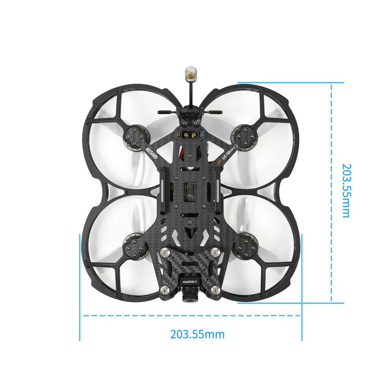 Geprc Cinelog35 V2 HD 142mm Wheelbase F722 45A AIO V2 6S 3.5 Inch Cinematic FPV Racing Drone PNP BNF with Avatar Digital System