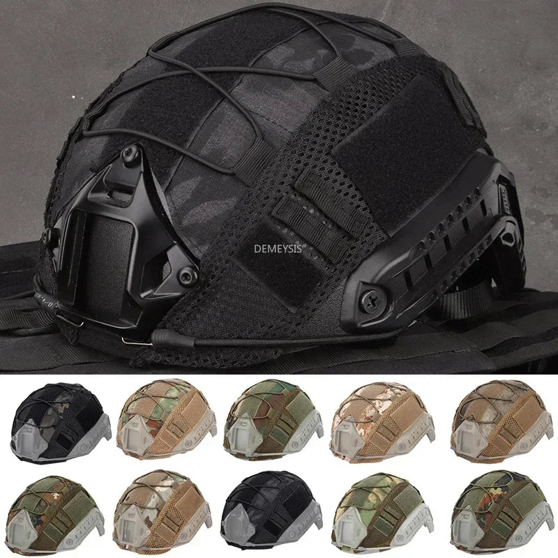 Tactical Fast Helmet Cover Scratch Resistant Shooting Hunting Sports Helmet Camouflage Cover for Fast MH PJ BJ Helmet