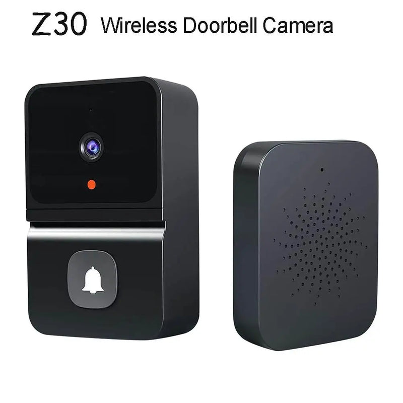 Z30 Wireless Doorbell Camera With Chime Smart Home Security Video Intercom Night Vision 2.4GHZ WiFi Smart Door Bell Audio