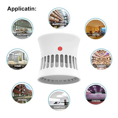 CPVAN  Smoke Detector 85db Sound Independent Fire Alarm Home Security System Smokehouse Security Protection Smoke Alarm Sensor