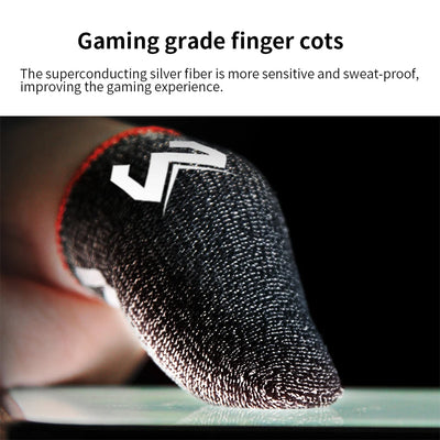 MEMO Gaming Finger Sleeve For PUBG Mobile Game Fingertips Cover Sweatproof Anti-slip Touch Screen Fingertip Thumb Finger Gloves