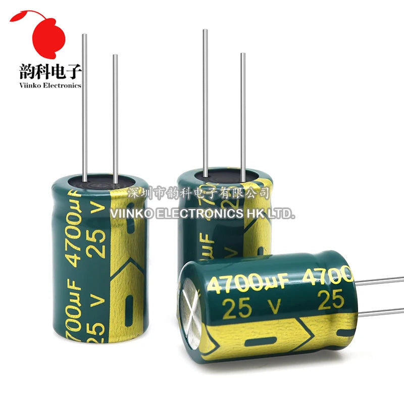 10V 16V 25V 35V 50V 400V 450V High Frequency Low ESR Aluminum Capacitor 10UF 100UF 220UF 330UF 470UF 680UF 1000UF 2200UF 3300UF