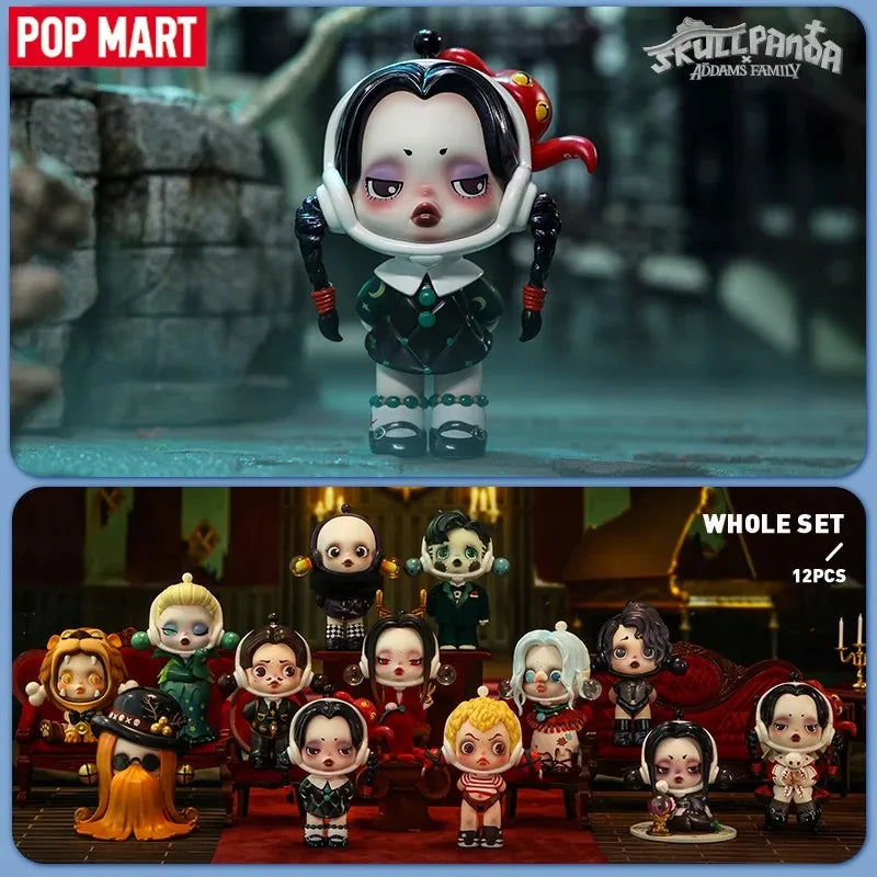 POP MART Skullpanda x The Addams Family Series Blind Box Toys Mystery Box Mistery Figure Caja Surprise Model Birthday Gift