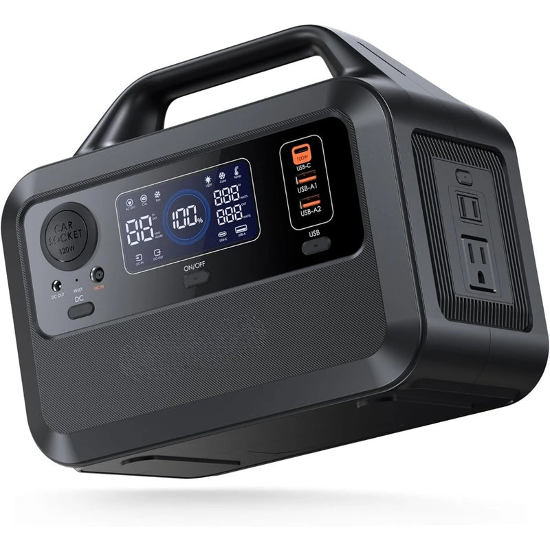 Portable Power Station 300W, 230Wh LiFePO4 LFP Battery, 1.5-Hour Fast Charging, 2 AC Power Sockets Up to 300W (peak 600W)