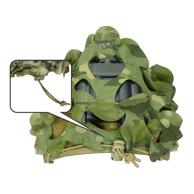 Tactical FAST Helmet Cover 3D Camouflage Helmet Cloth Laser Leaf Shape Cut Hunting Paintball Airsoft Helmets Accessories