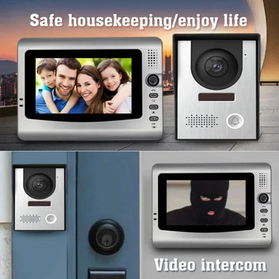 7inch WiFi Video Intercom Doorbell Camera Outdoor Wireless Door bell Battery Powered Home Security Video Alarm Doorbell  Camera