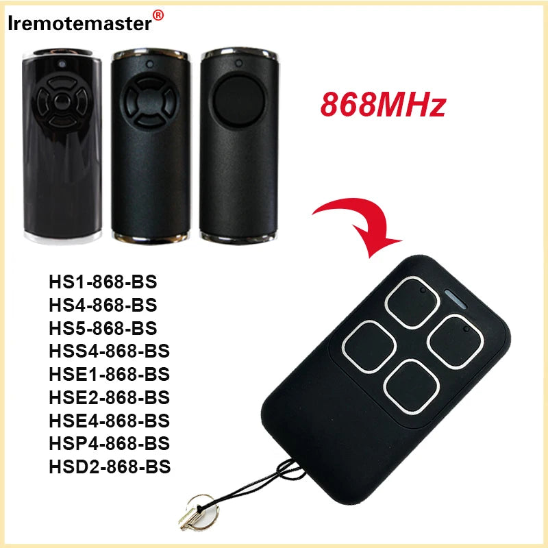 Compatible HORMANN BiSecur HSE1 HSE2 HSE4 868 BS Remote Control Duplicator HORMANN BS HS1 HS4 HS5 868.3MHz Garage Command Opener