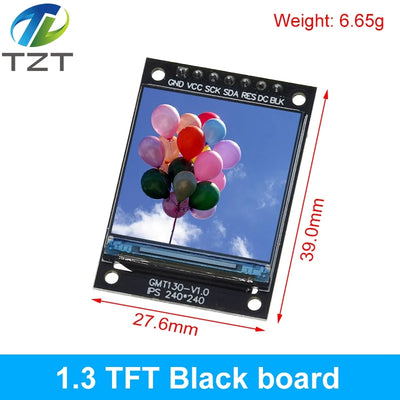 TFT Display 0.96 / 1.3 inch IPS 7P SPI HD 65K Full Color LCD Module ST7735 / ST7789 Drive IC 80*160 240*240 (Not OLED)