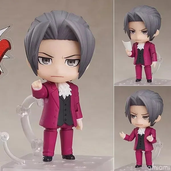 Anime Ace Attorney Phoenix Wright 1761 Miles Edgeworth 1762 Articulated PVC Action Figure Boxed Figure Doll Decoration 10cm