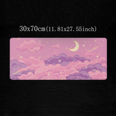 Pink Mouse Pad Skyscape Large Mousepad 90x40 Gaming Accessories Pads Rubber Computer Desk Mat Xxl Extended Mouse Mats