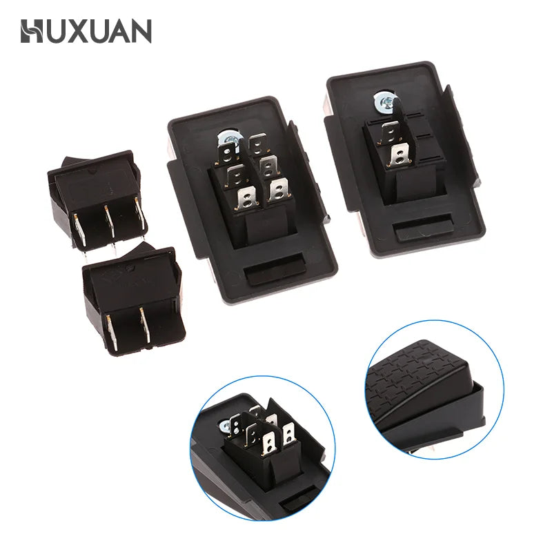 6/12V Toy Pedal Auto-Reset Control Switch Plastic Pedal Replacement Compatible for Kids Ride On Baby Toy Car Accessories