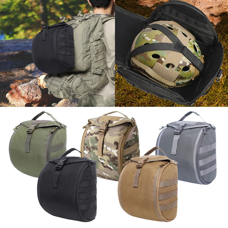 Outdoor Tactical Helmet Bag Mask Cover Military Airsoft FAST MICH Helmet Storage Molle Bag