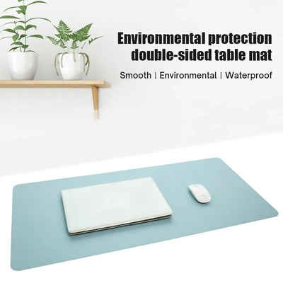 Large Size Desk Mat Waterproof Mouse Pad PU Leather Suede Office Desk Protector Gaming Mousepad PC Accessories