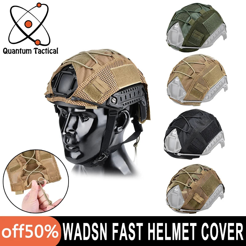 Tactical Fast Helmet Cover Quick Fixing Of Signal Lights Wadsn Nylon Protective Helmets Covers Fit Outdoor Hunting Activities