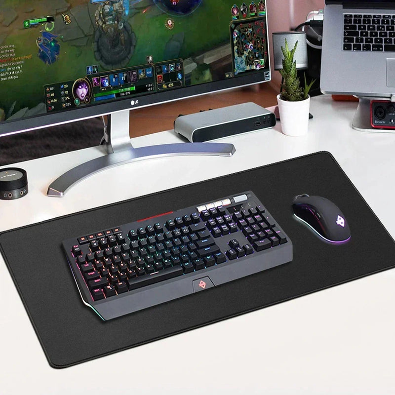 Mousepad XXL Black Mouse Pad Big Mousepepad Free Shipping Long Speed Computer Mat Gaming Room Decors Table Cute Desk Accessory