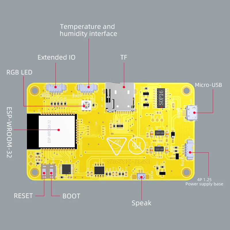 ESP32 Arduino LVGL WIFI&Bluetooth Development Board   2.8" 240*320  Smart Display Screen 2.8inch LCD TFT Module With Touch WROOM