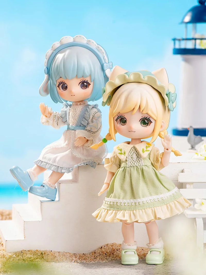 BJD Blind Box Liroro Summer Island Series Ob11 1/12 Doll Surprise Box Mystery Box Anime Figure Guess Bag Kawaii Cute Toys Gifts