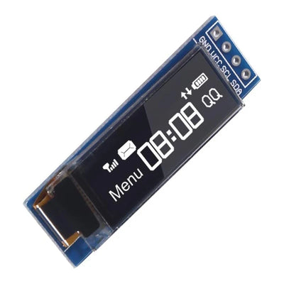 I2C OLED Display Module 0.91 Inch I2C SSD1306 OLED Display Module White / BLUE I2C OLED Screen Driver DC 3.3V~5V for Arduino